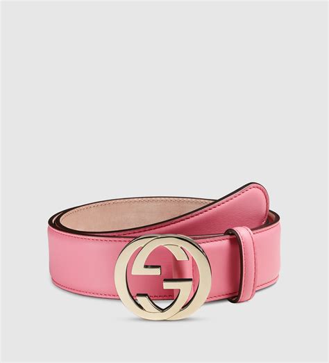 light pink gucci belt|gucci light pink leather belt.